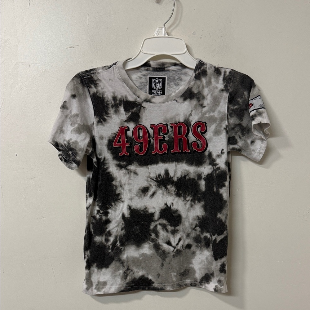 NFL 49ers Kids Tie-Dye T-Shirt - Black and White